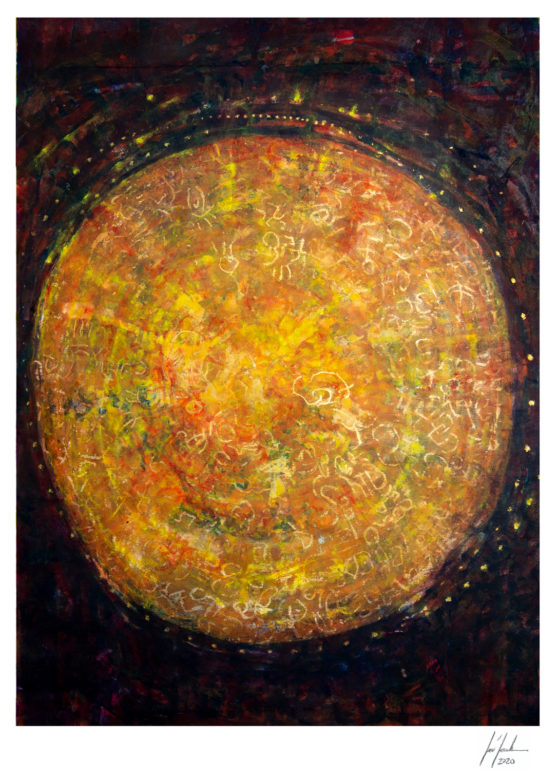 Meditationsscheibe 2<br>Fine Art Print 70 x 50 cm