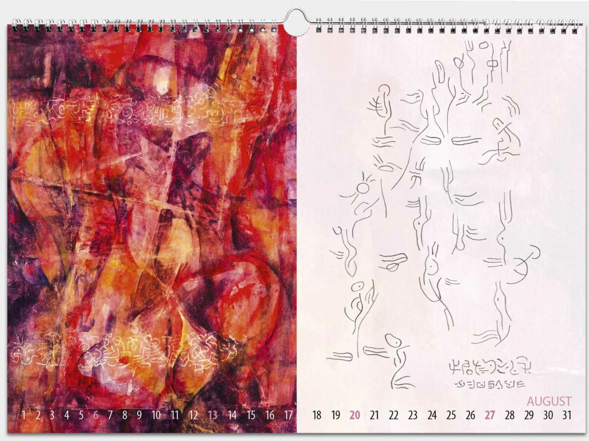 Orm Art Kalender August 2023